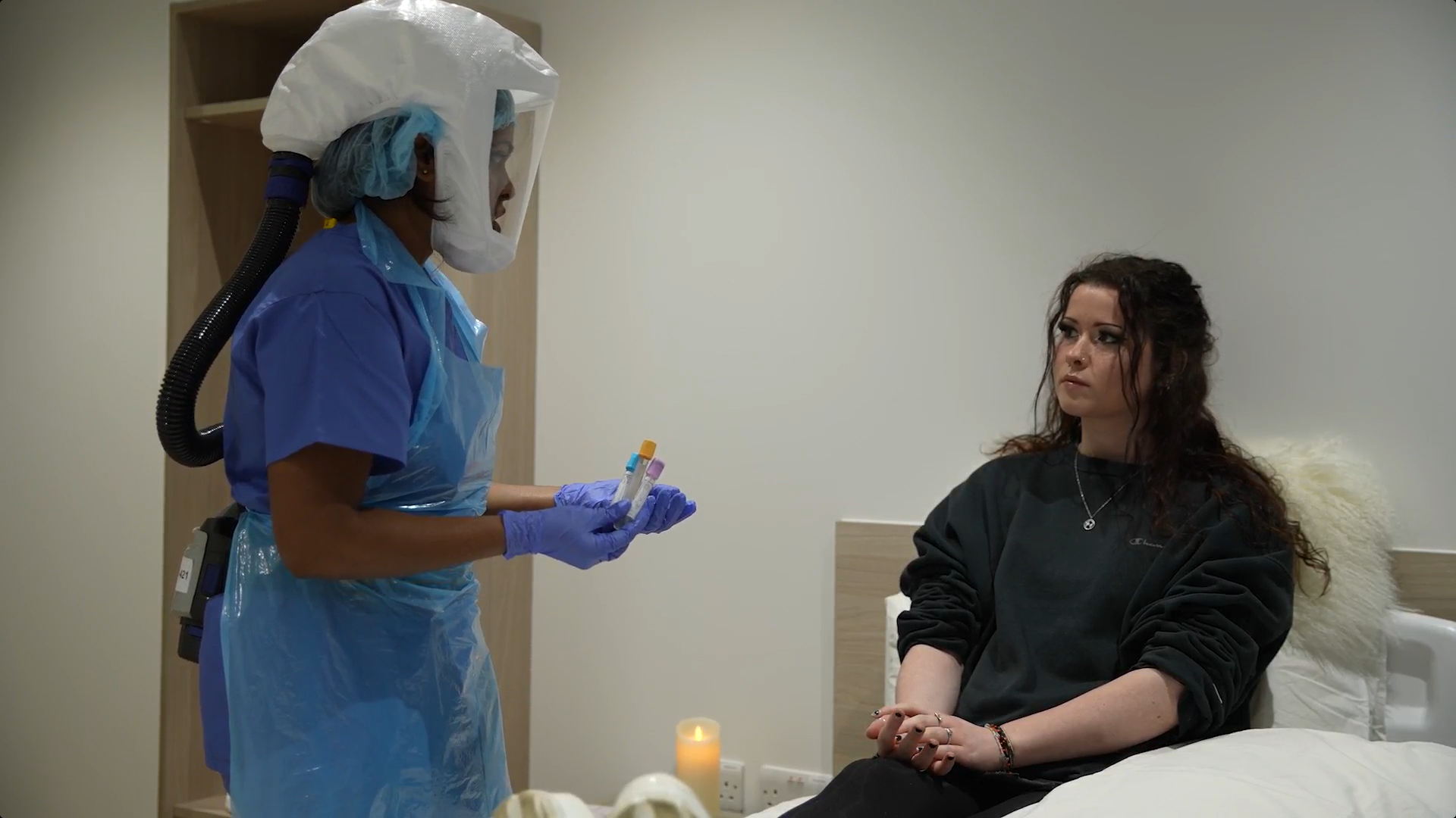 A nurse and clinical trial volunteer