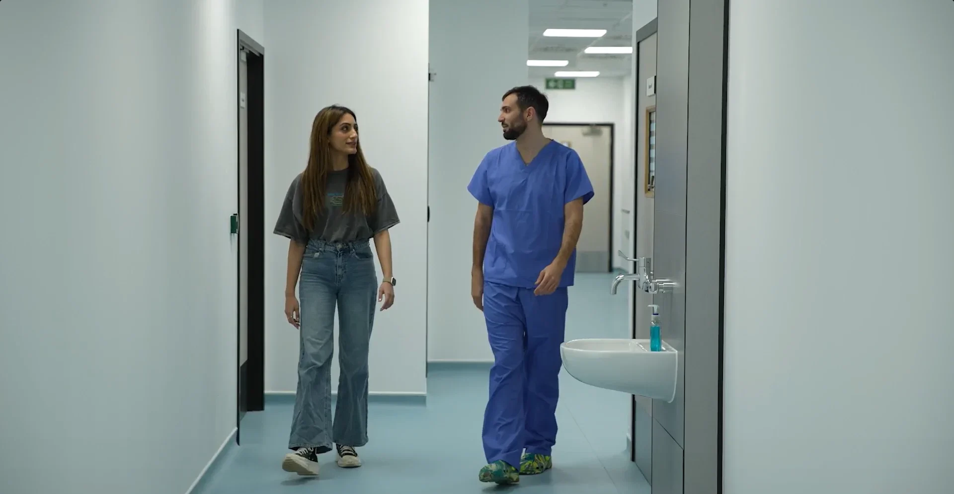 FluCamp nurse and volunteer